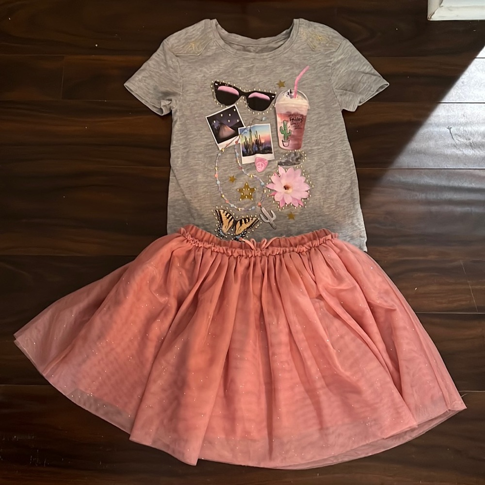 Girls outfit H&M and Justice size 7
